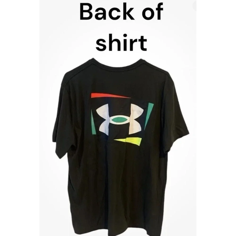 Lot Of 2 Under Armour USA Men's Short Sleeve T-Shirt  XL White‎ USA & Army Green
